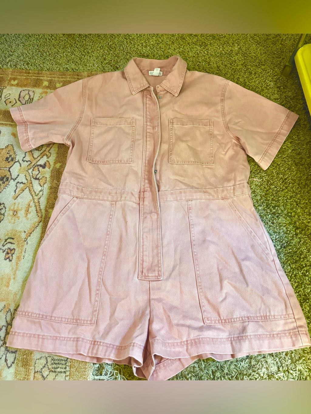 Light Pink Carpenter Style Jean Jumper